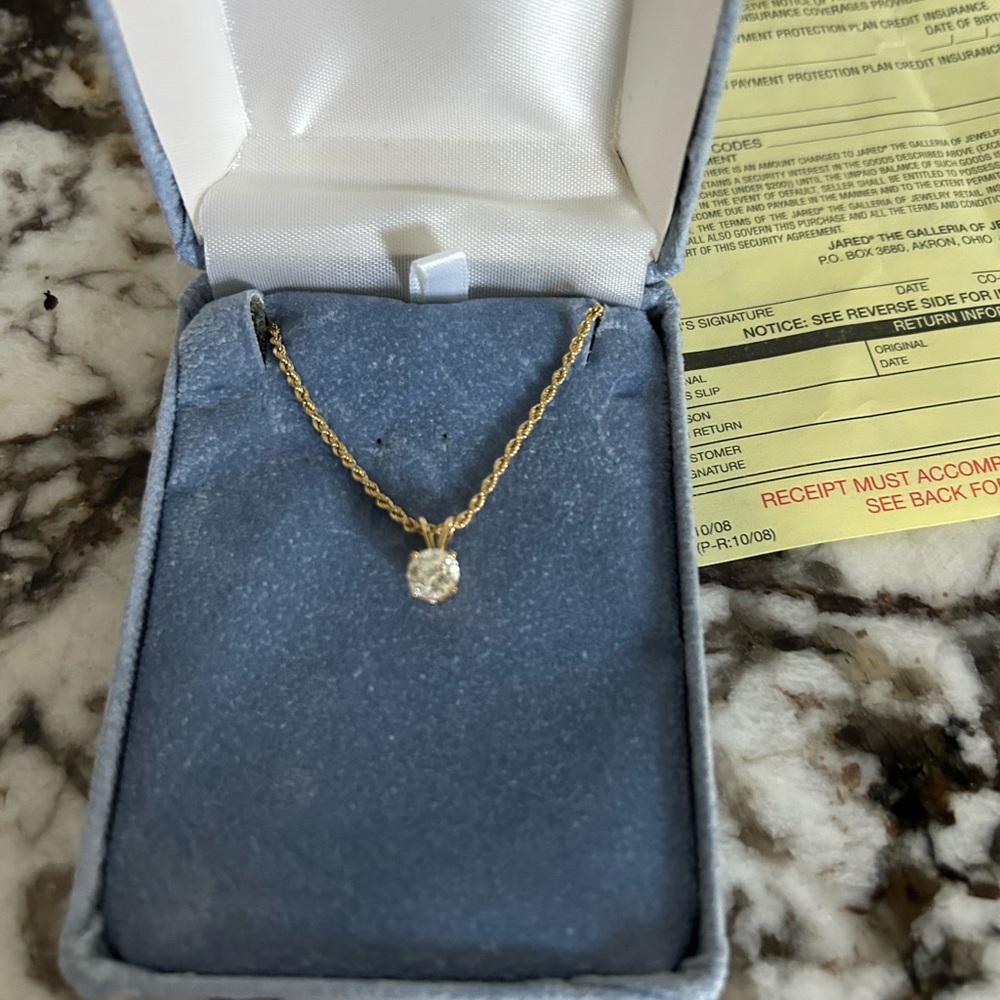 14YG LEVIAN DIAM NECKLACE